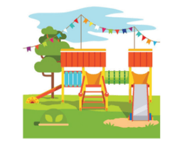 Childrens Park with Playground