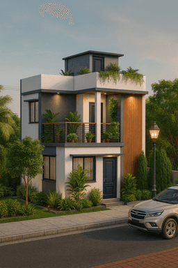 2BHK Modern Elevation thumbnail 1
