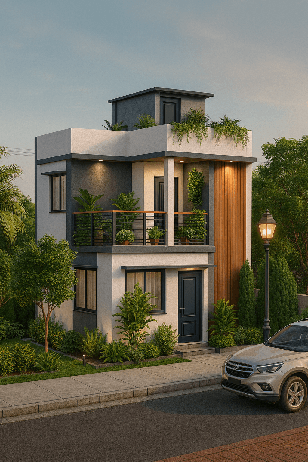 2BHK Modern Elevation