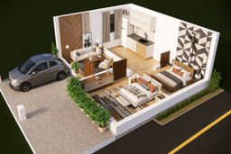 3BHK Economic Elevation thumbnail 2