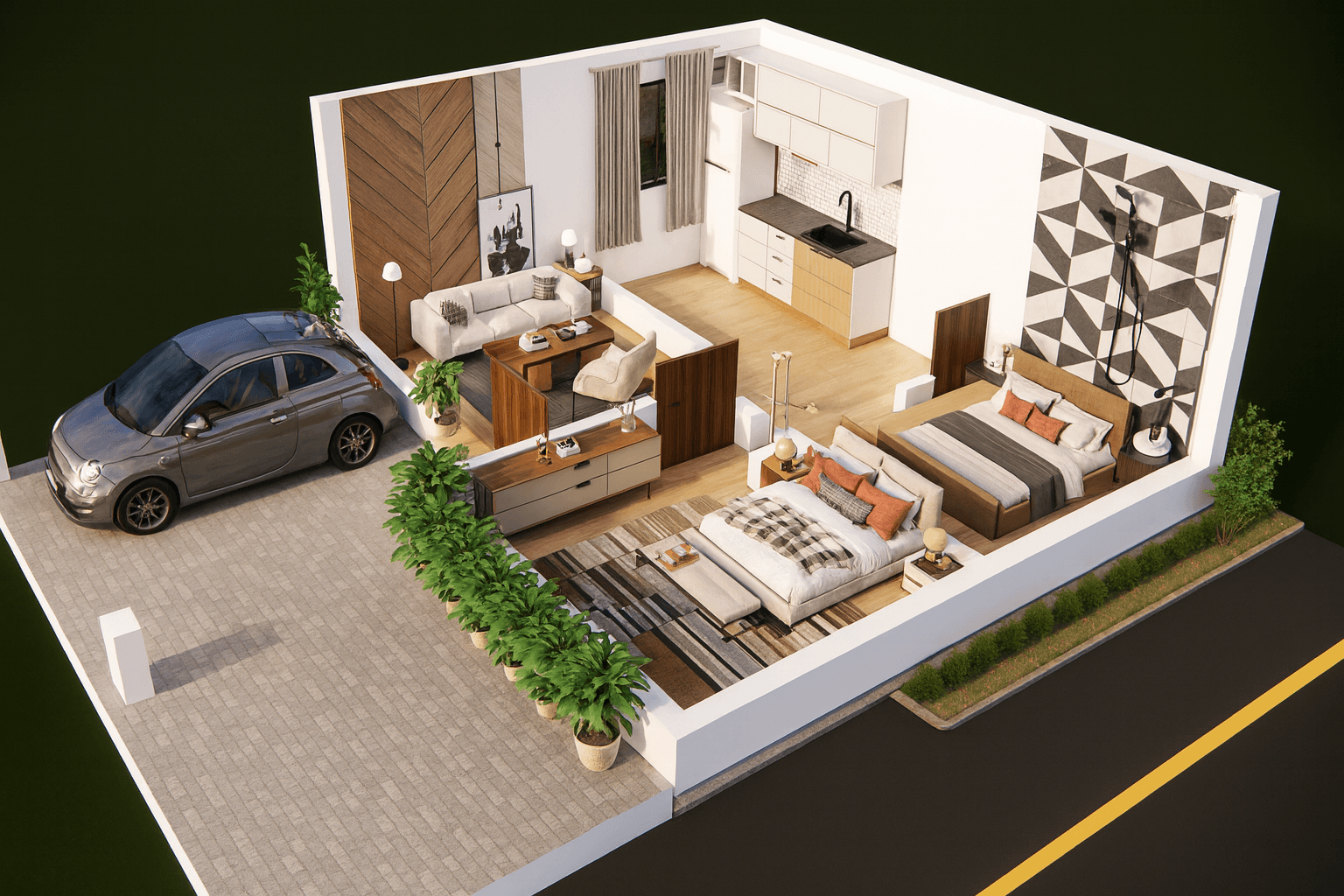 3BHK Economic Elevation - Image 2