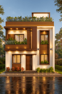 3BHK Economic Elevation thumbnail 1