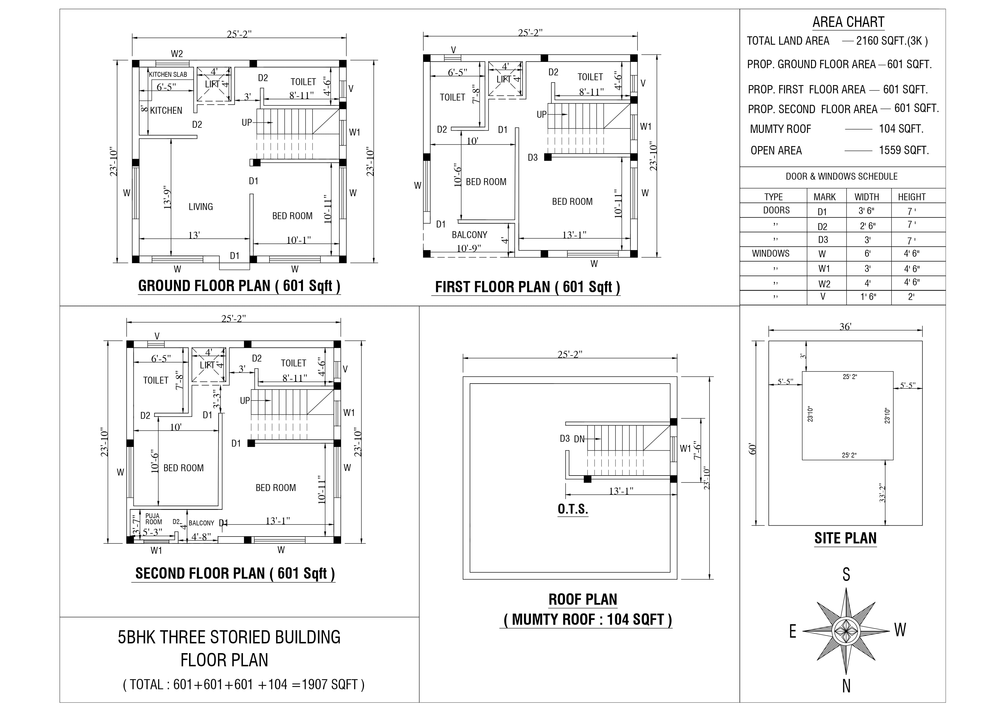 5 BHK master plan