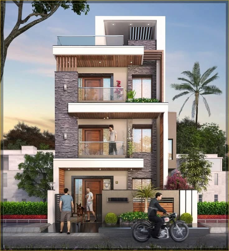 5BHK Economic Elevation