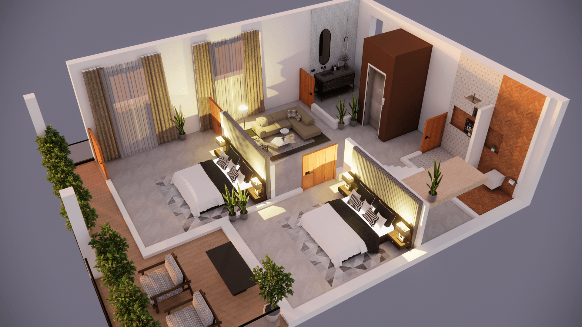 5BHK Economic Elevation - Image 4