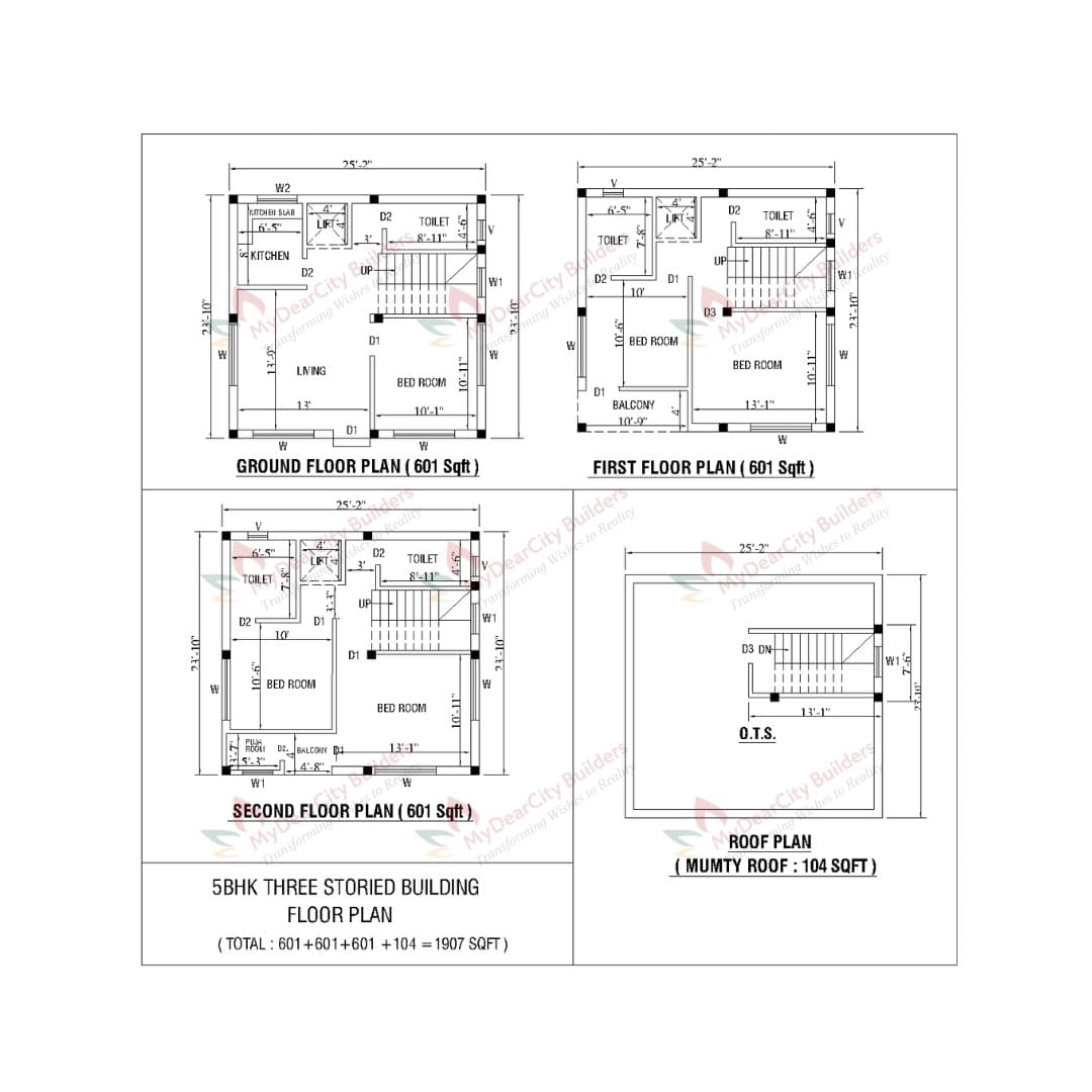 5 BHK floor plan