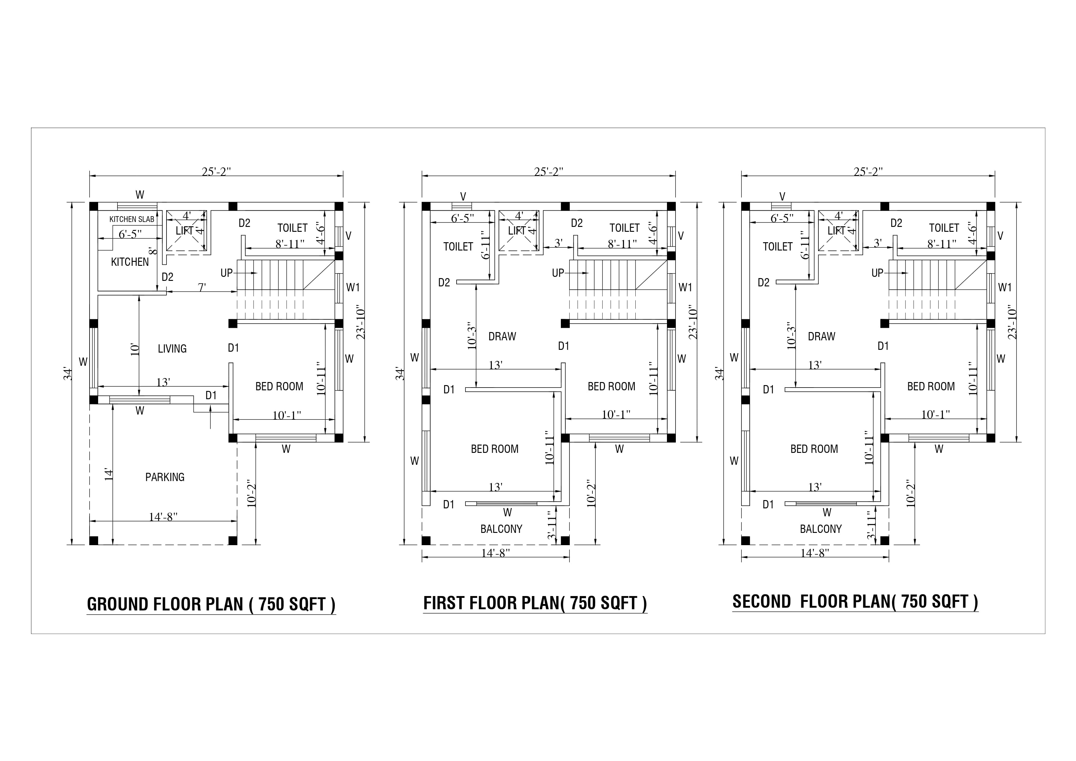 5 BHK floor plan