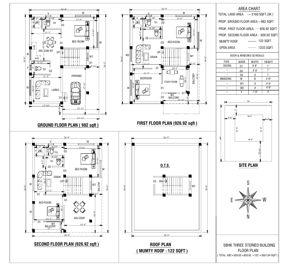 5 BHK floor plan
